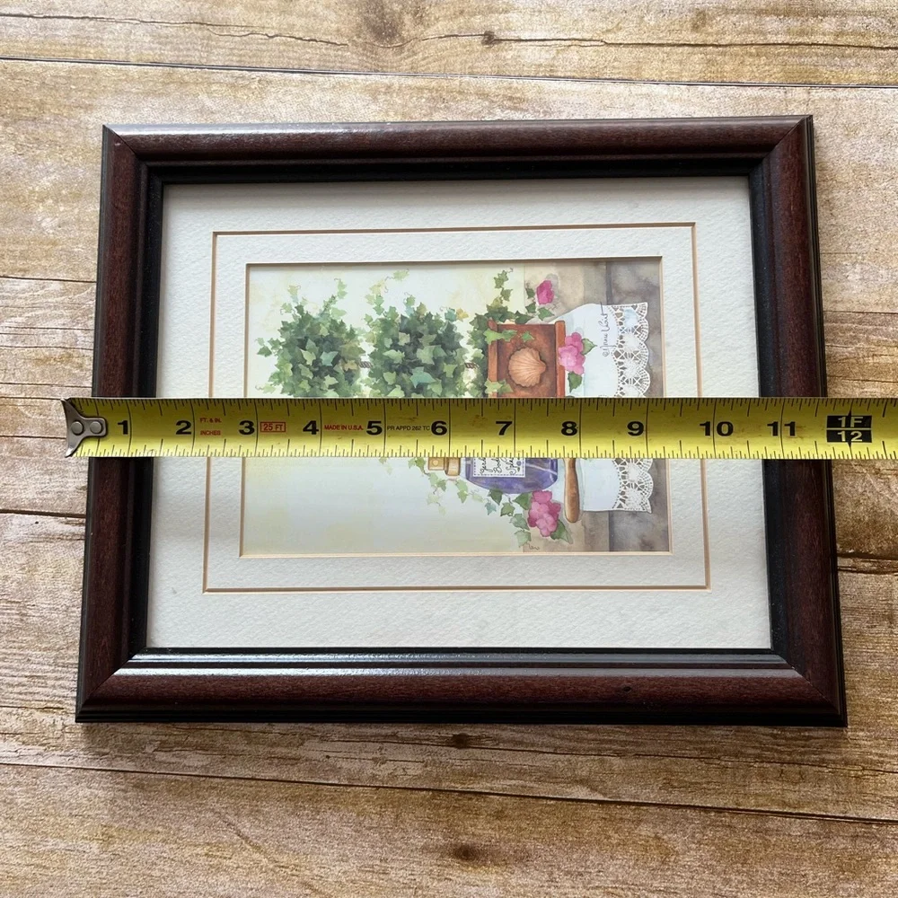 Set of Two Framed Matted Bathroom Pictures EUC 10X12